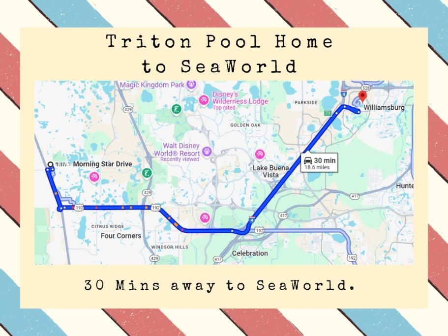 Triton Vacation Pool Home Near Disney 올랜도 외부 사진