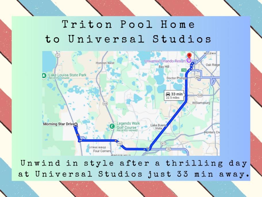 Triton Vacation Pool Home Near Disney 올랜도 외부 사진