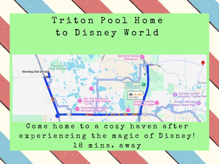 Triton Vacation Pool Home Near Disney 올랜도 외부 사진
